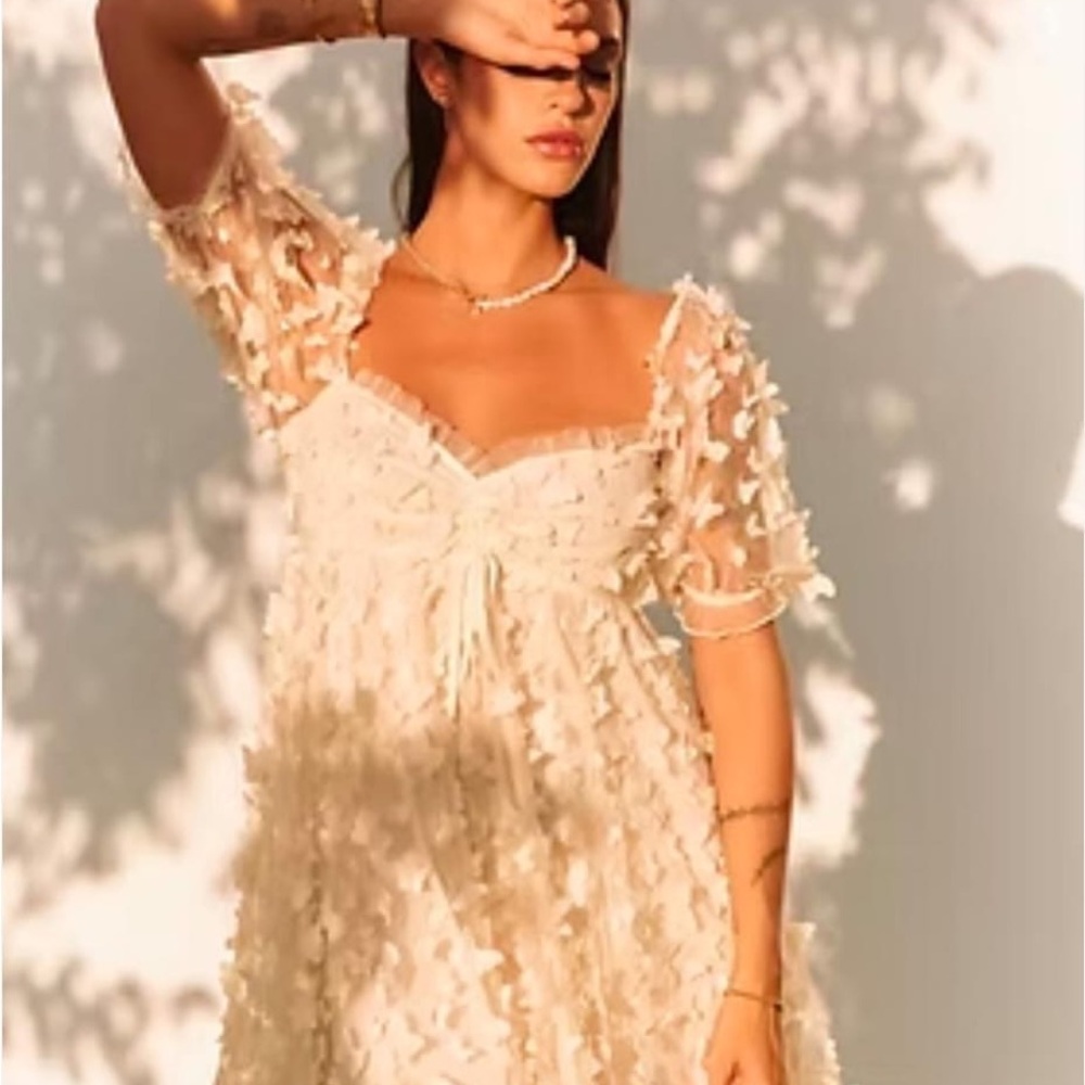 Windsor Cream Butterfly Dress